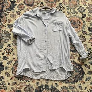 Kirious Los Angeles blue button down shirt